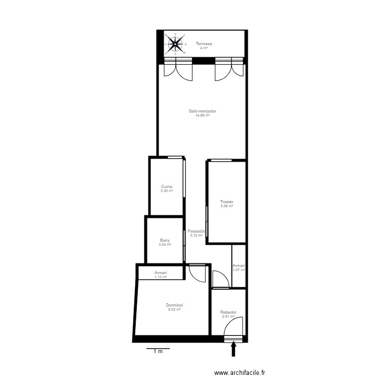 PLETA D AIXIRIVALL BLOC B 1 2. Plan de 0 pièce et 0 m2