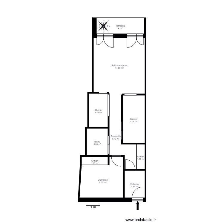 PLETA D AIXIRIVALL BLOC B 1 2. Plan de 