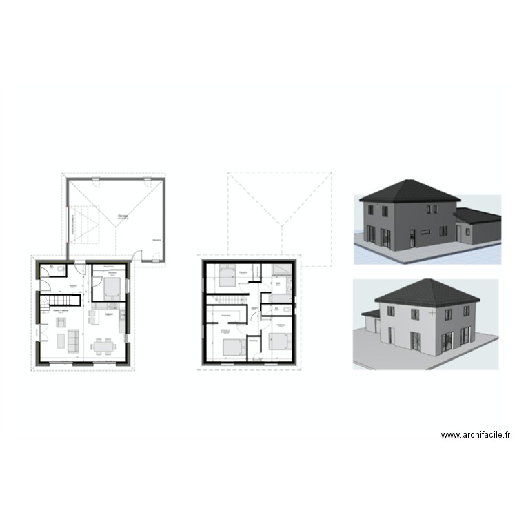 MAISON JU. Plan de 0 pièce et 0 m2