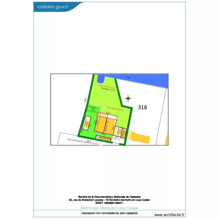 plan de masse chet 50. Plan de 