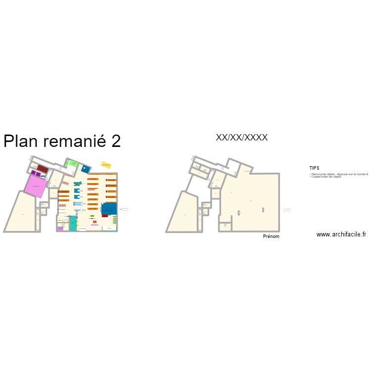 Draft Vivien. Plan de 22 pièces et 1136 m2