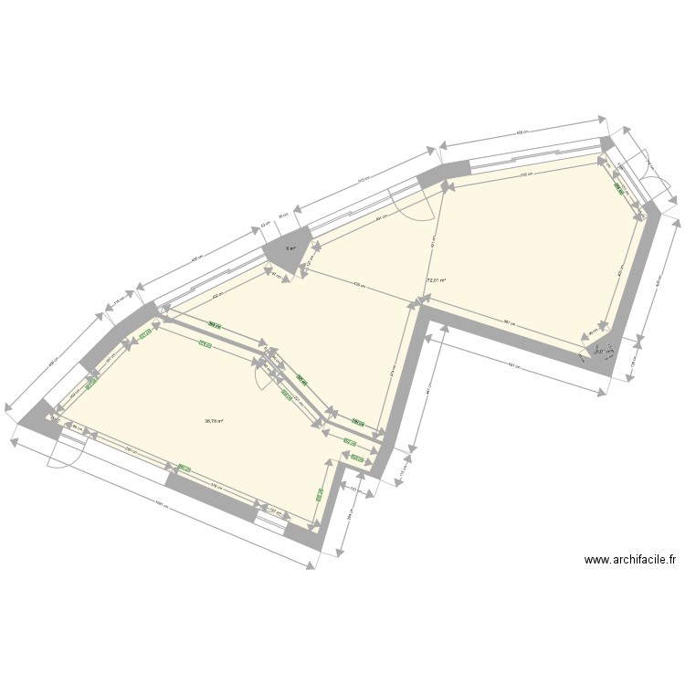 CH03160 RDC  AVEC CUISINE VIDE. Plan de 0 pièce et 0 m2