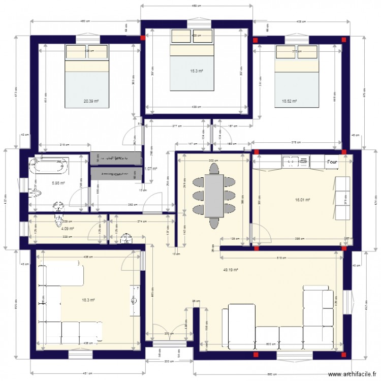 plan villa anis . Plan de 0 pièce et 0 m2