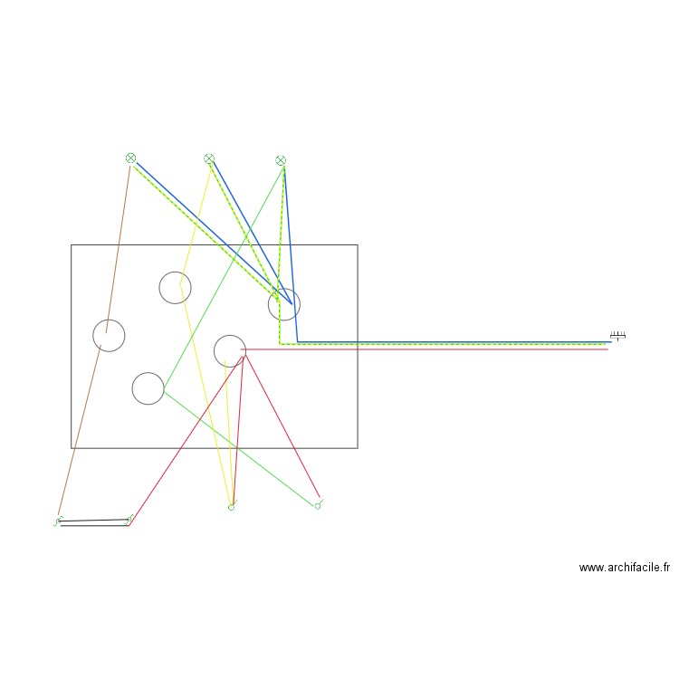 cablage eclairage. Plan de 0 pièce et 0 m2