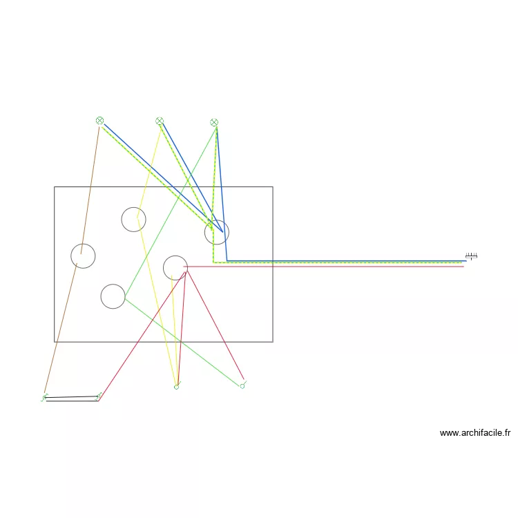 cablage eclairage. Plan de 