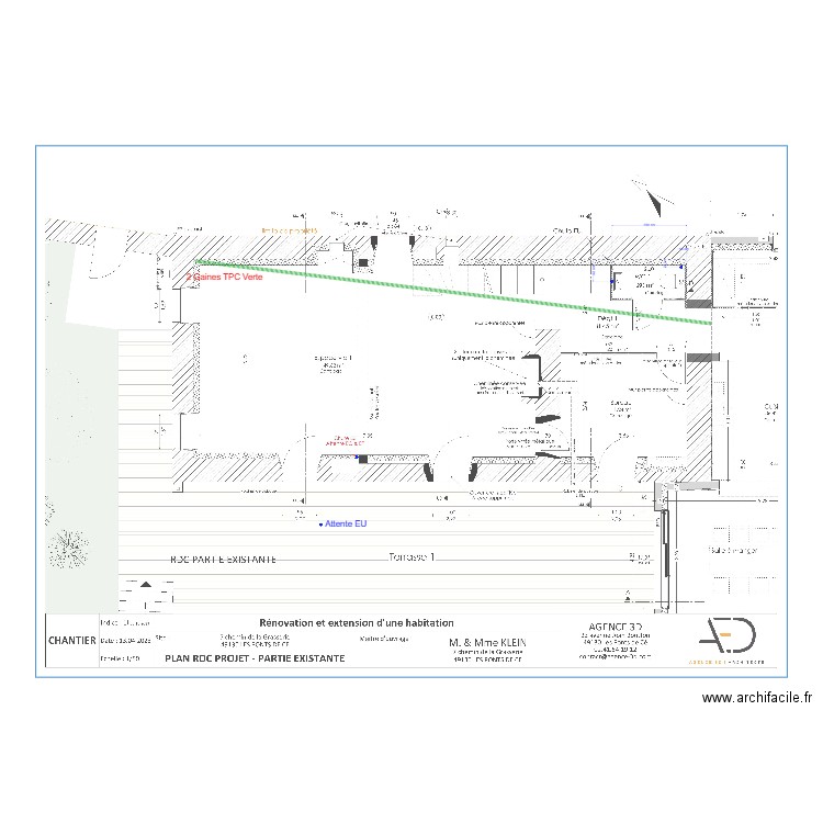 Plan réservation GO RDC Klein. Plan de 0 pièce et 0 m2