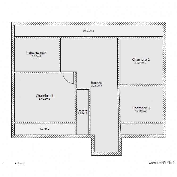 plan de maison 96m2