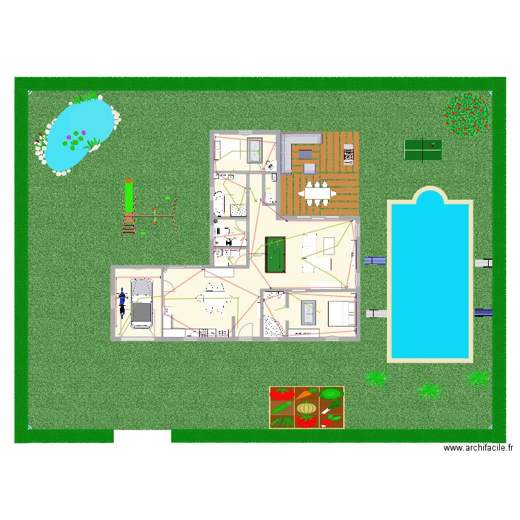 Maison Maxime ARNAUD. Plan de 6 pièces et 143 m2