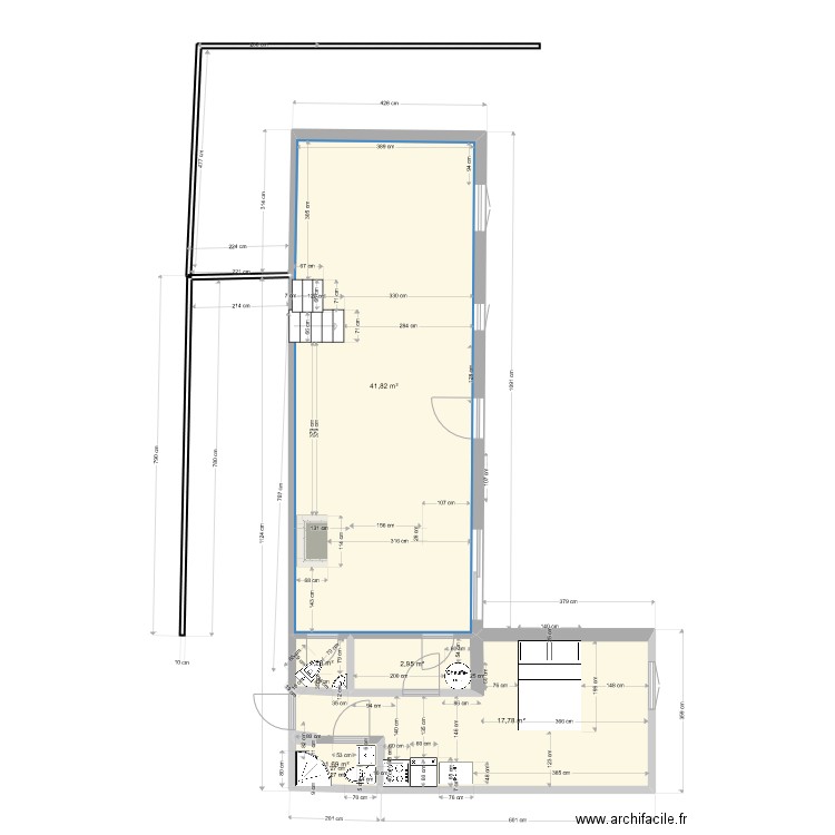 RAVOUX RDC projet 2. Plan de 0 pièce et 0 m2