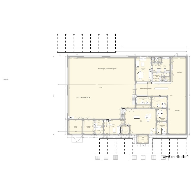 PPL5. Plan de 29 pièces et 929 m2