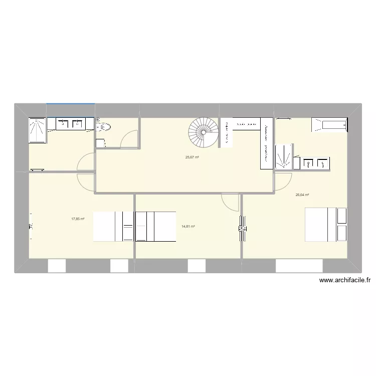 Marot &eacute;tage 2&egrave;me version. Plan de 