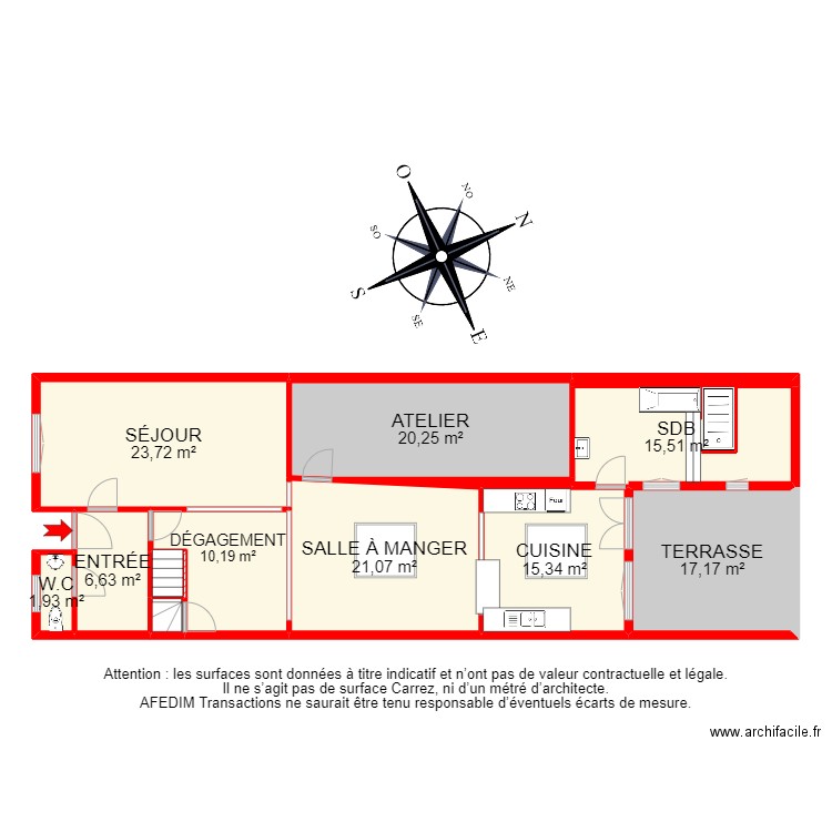 BI 11056 - . Plan de 29 pièces et 238 m2