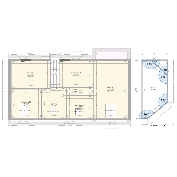 ML23004299 CAMARA. Plan de 21 pièces et 241 m2