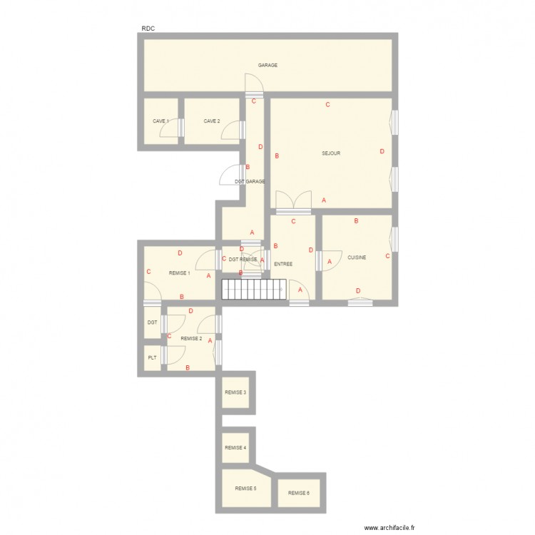 WILLIAMS RDC . Plan de 0 pièce et 0 m2