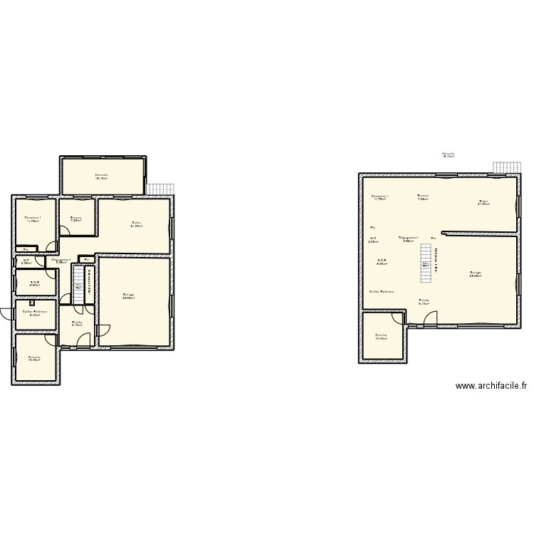 SARL INVEST 3D RDC. Plan de 16 pièces et 267 m2