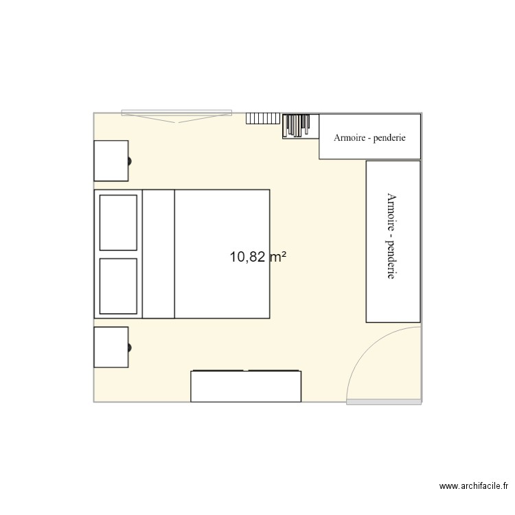 chambre. Plan de 0 pièce et 0 m2