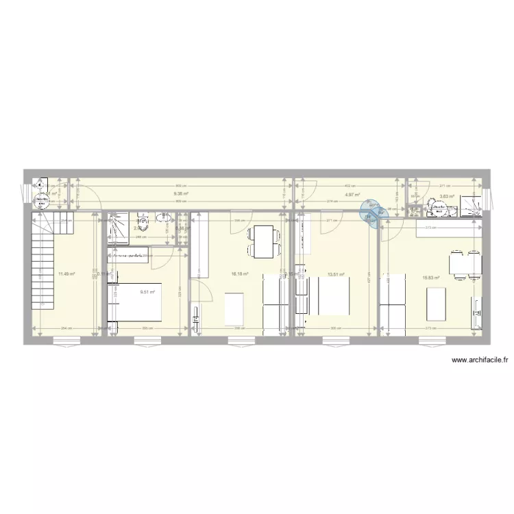 AIGUILHE 2 T2 nouvelle version. Plan de 
