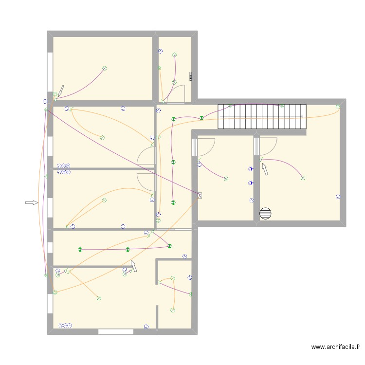 SOUS SOL LUMIERE. Plan de 6 pièces et 112 m2