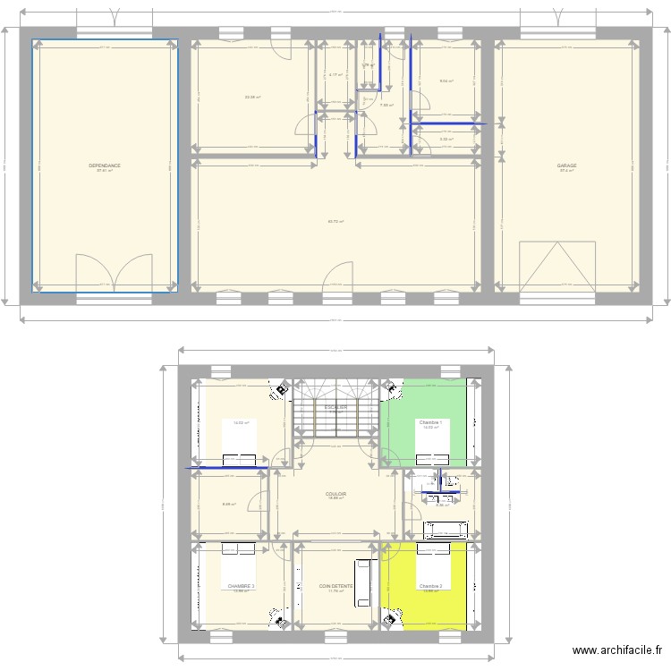 plan maison. Plan de 0 pièce et 0 m2