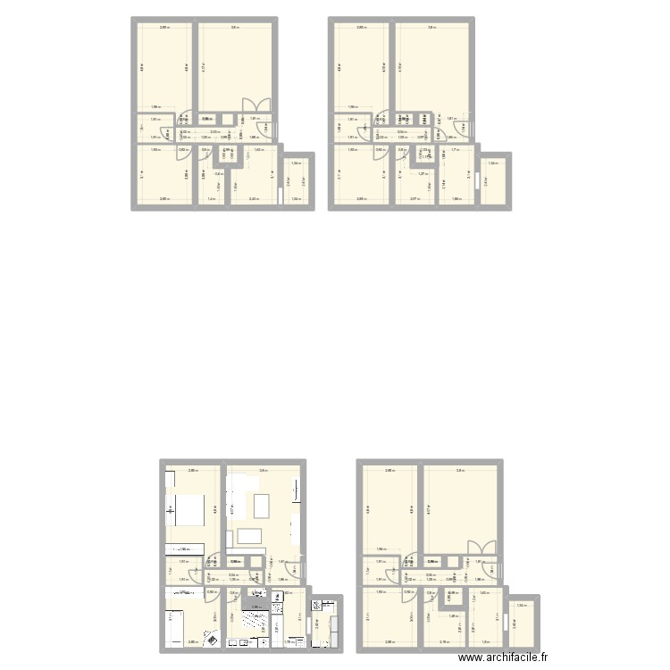 St Pierre d'Irube. Plan de 46 pièces et 256 m2