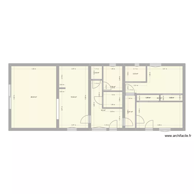 maison svg 2. Plan de 10  et 104 m²