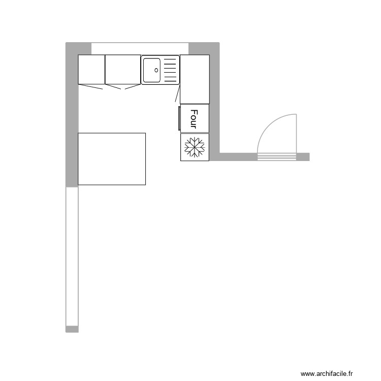 Cuisine. Plan de 0 pièce et 0 m2