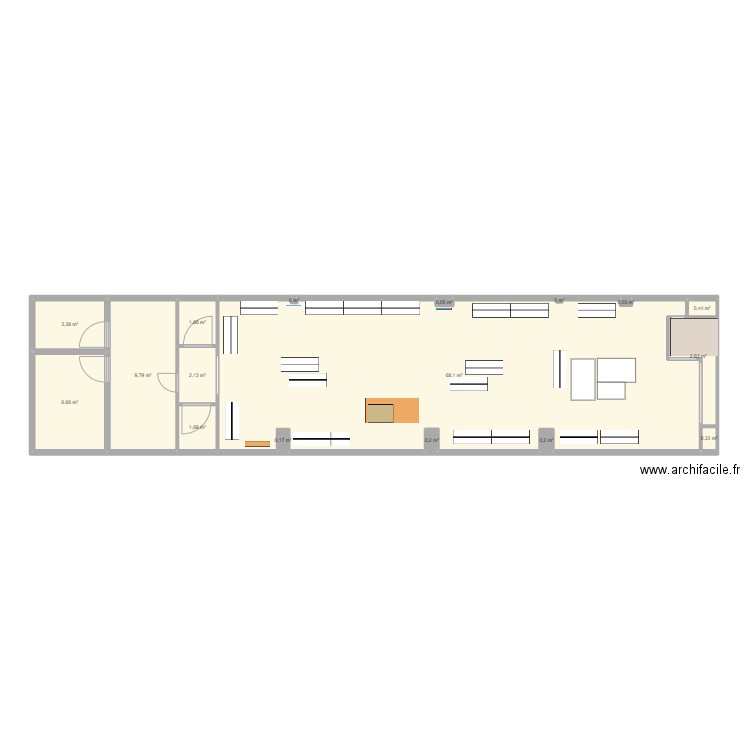 SKFK ZARAGOZA II zoning. Plan de 17 pièces et 98 m2