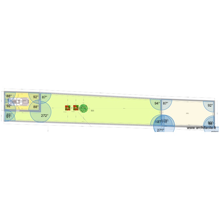 Plan de masse SURELEVATION CARMAUX. Plan de 4 pièces et 297 m2