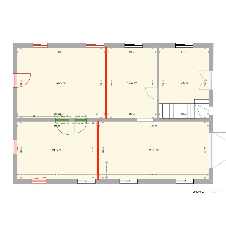 maison lindar sol. Plan de 5 pièces et 112 m2