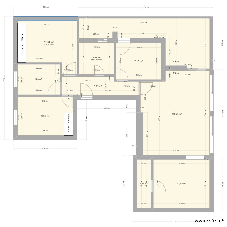 Atico . Plan de 10 pièces et 99 m2