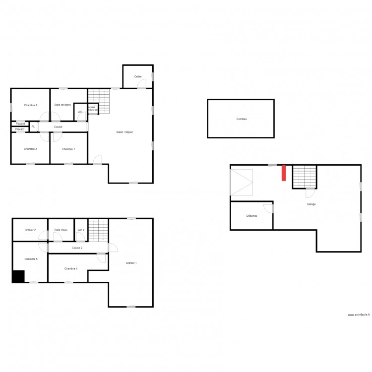ROUSSEAU domagné. Plan de 0 pièce et 0 m2