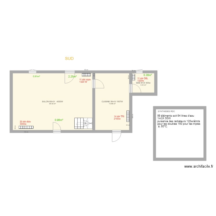 DRU  rdc. Plan de 0 pièce et 0 m2