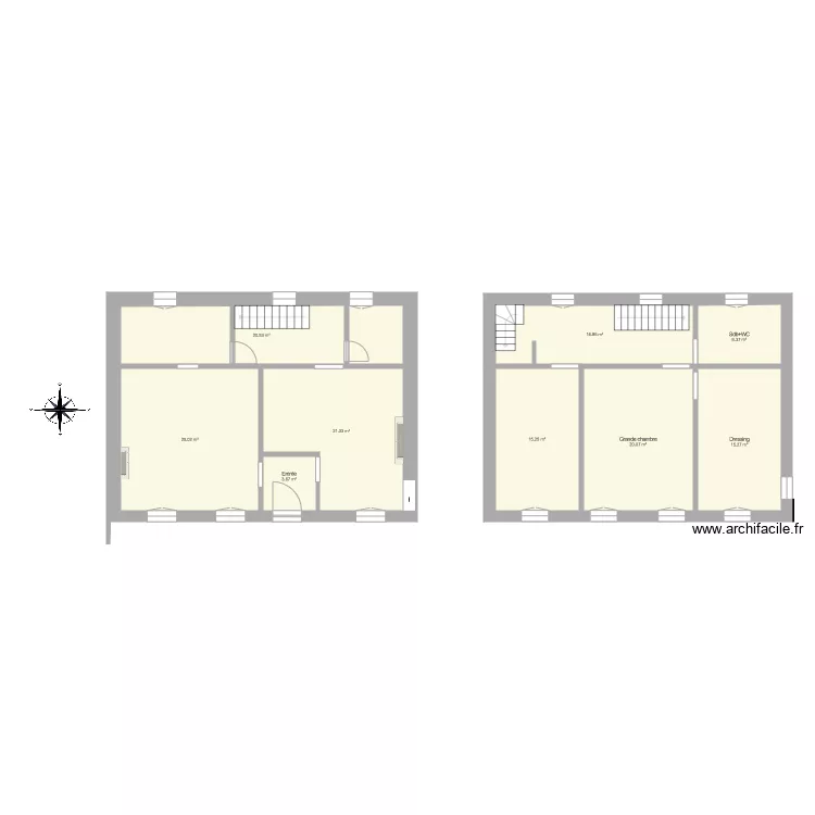 Maison chambonchard. Plan de 