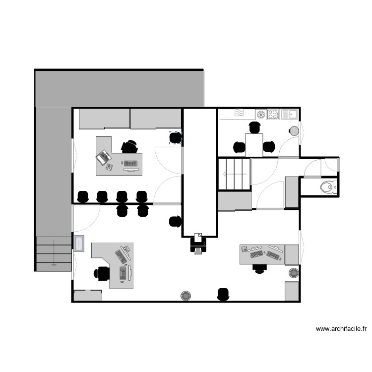 Plan &eacute;tude notariale. Plan de 0 pièce et 0 m2