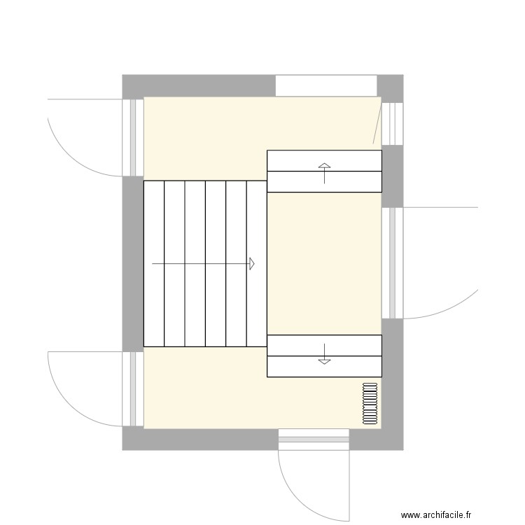 Manoir 1er étage palier. Plan de 0 pièce et 0 m2