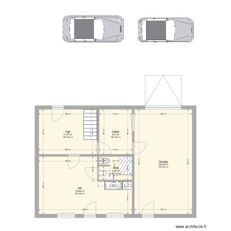 RDC isa modifié. Plan de 0 pièce et 0 m2