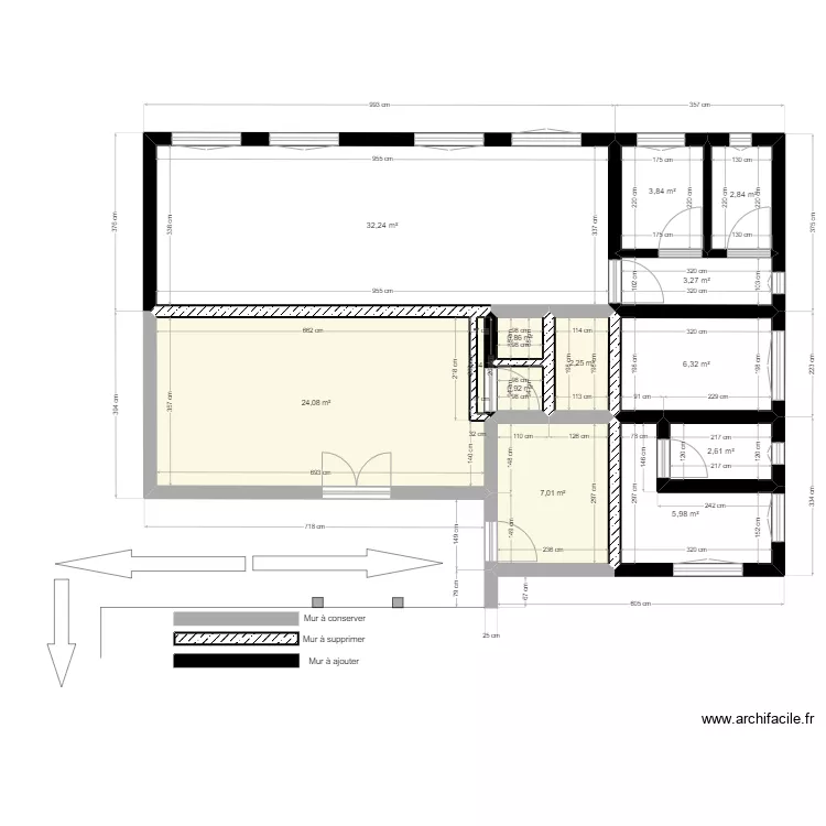 Hôpital de Rutovu - Bâtiment transformé - ajout espace . Plan de Hôpital de Rutovu - Bâtiment transformé - ajout espace . Plan de