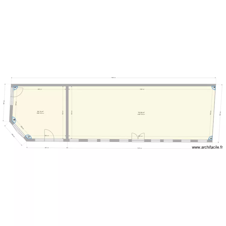 COMPTEMPORAIN RDC 2 LOT. Plan de 