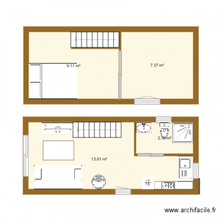 TINY HOUSE. Plan de 0 pièce et 0 m2