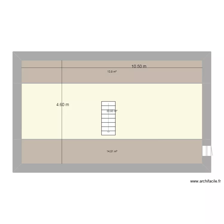 N&deg;2 Etage ameagement. Plan de 