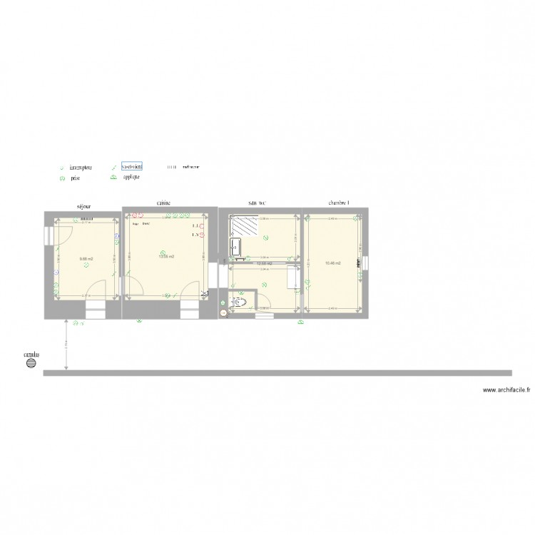 maison marignana. Plan de 0 pièce et 0 m2