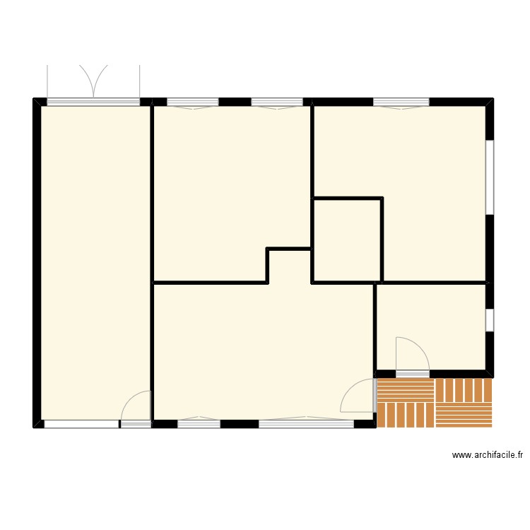 Maison gretz intérieur. Plan de 6 pièces et 97 m2