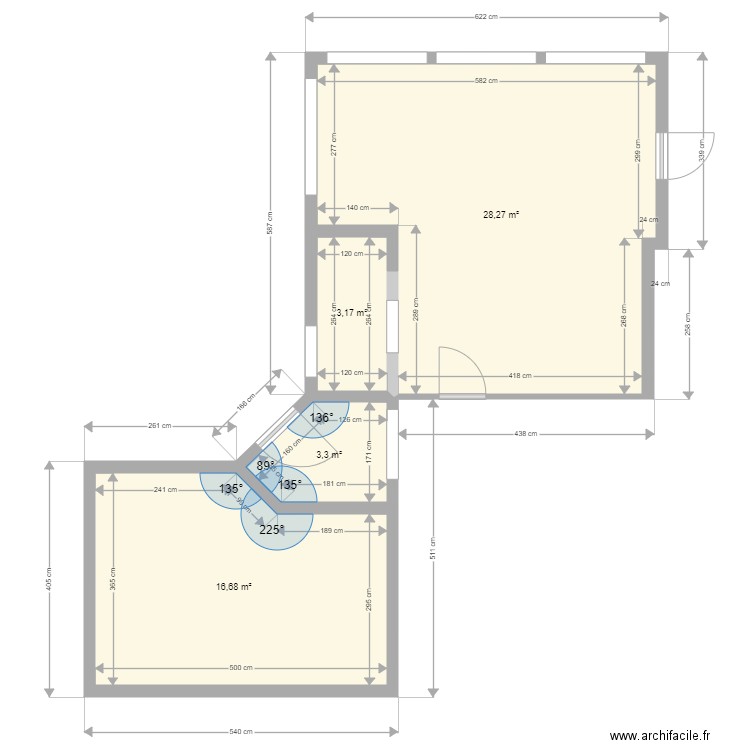 Pommier cuisine piscine projection1 4. Plan de 0 pièce et 0 m2