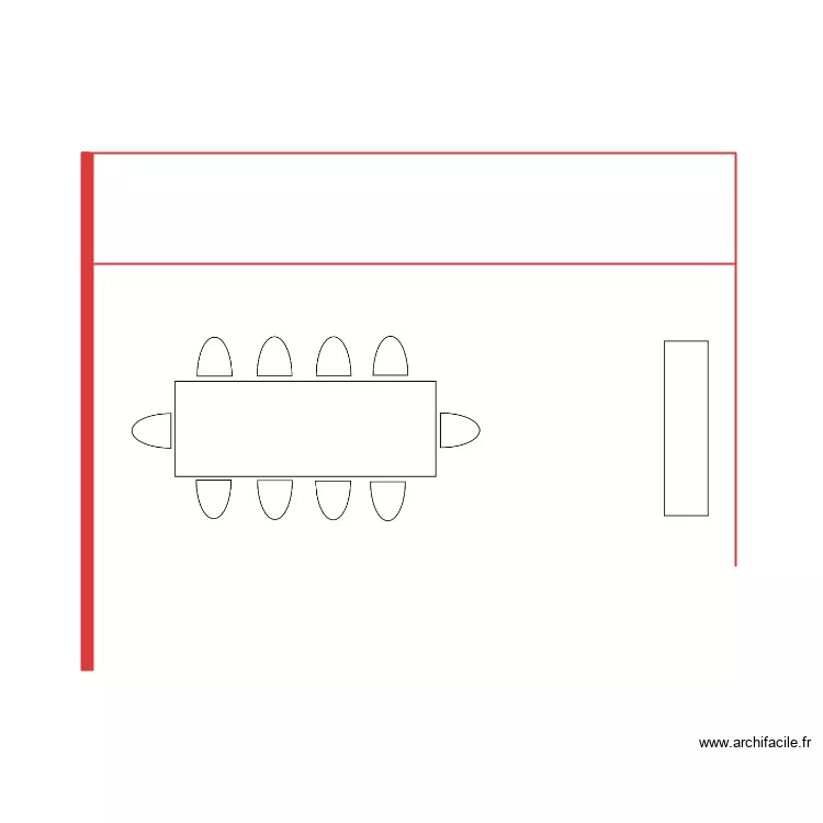 Patio Salins base nue 1. Plan de 