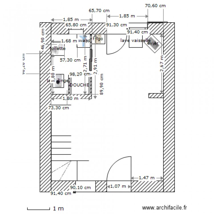 Logement Marges RC 2eme. Plan de 0 pièce et 0 m2