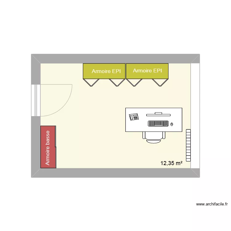 Bureau "Catherine". Plan de 