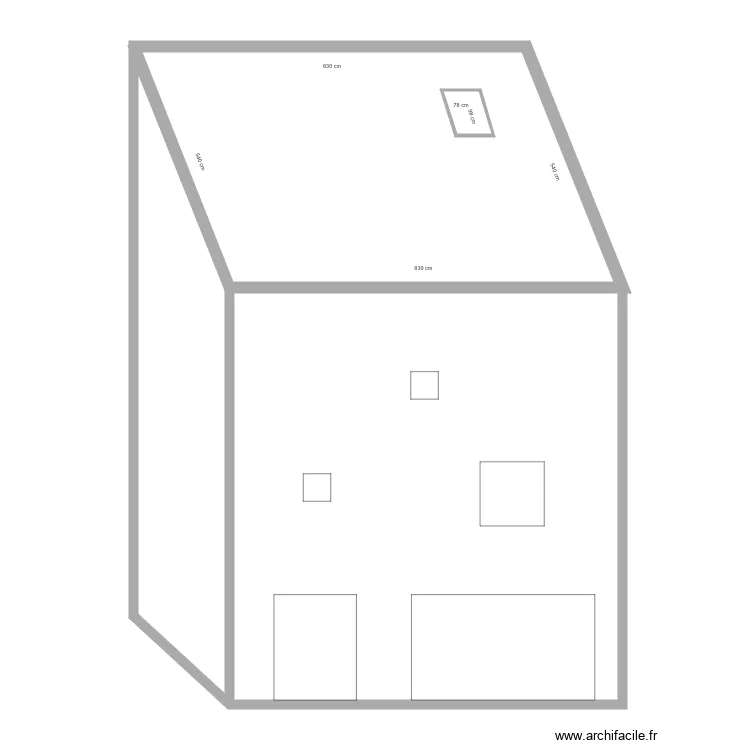 Toiture MUR. Plan de 