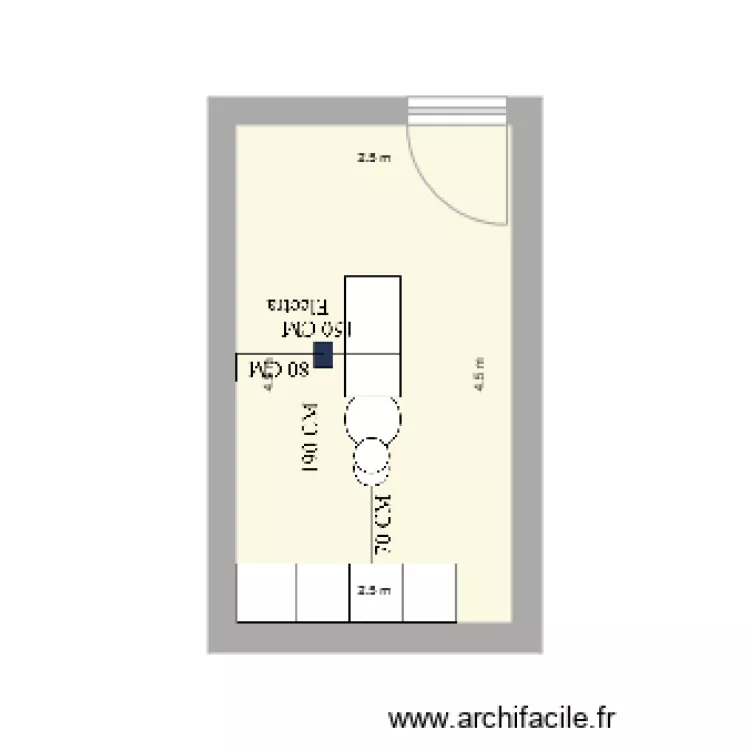 Electra plac&eacute;. Plan de 