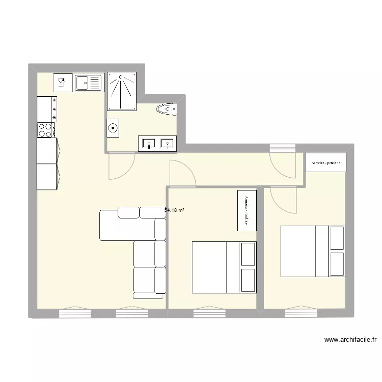 plan initiaux VF avec meuble lot 7. Plan de 