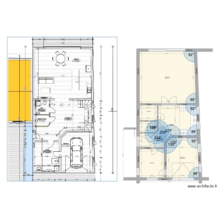 Final EG - Decke. Plan de 6 pièces et 127 m2